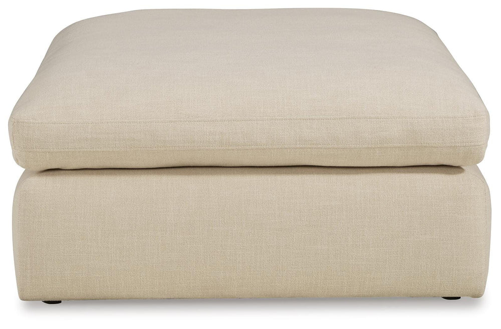 Elyza Oversized Accent Ottoman - Pearl Silver (3)