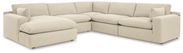Elyza 5-Piece Sectional with Chaise - Linen (1)