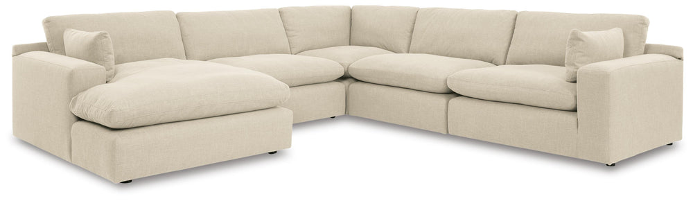 Elyza 5-Piece Sectional with Chaise - Linen (1)
