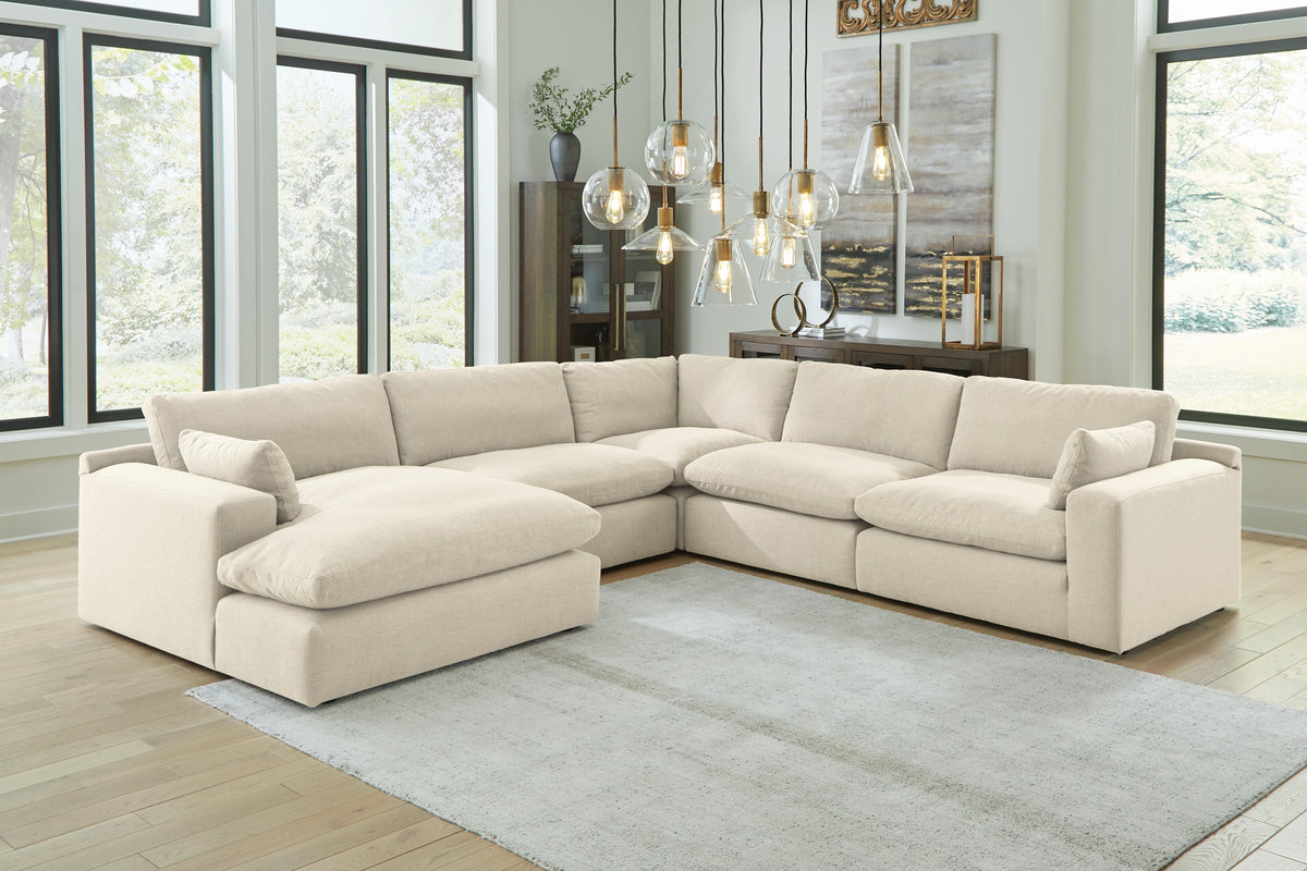 Elyza 5-Piece Sectional with Chaise - Linen (2)