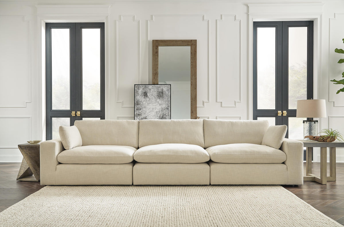 Elyza 3-Piece Sectional Sofa - Linen (2)