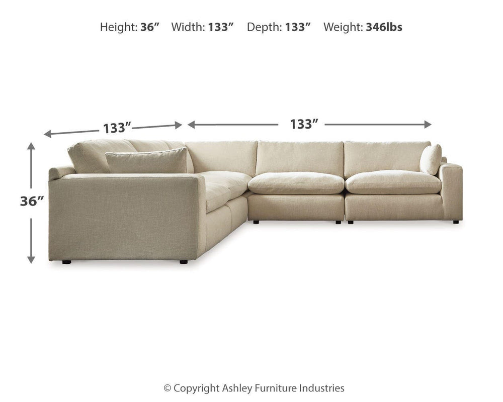 Elyza 5-Piece Sectional - Linen (4)
