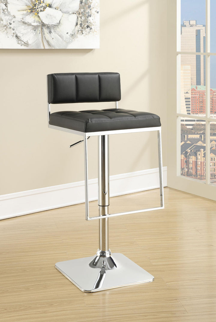 Coaster Furniture 100194 Alameda Adjustable Bar Stool Chrome and Black