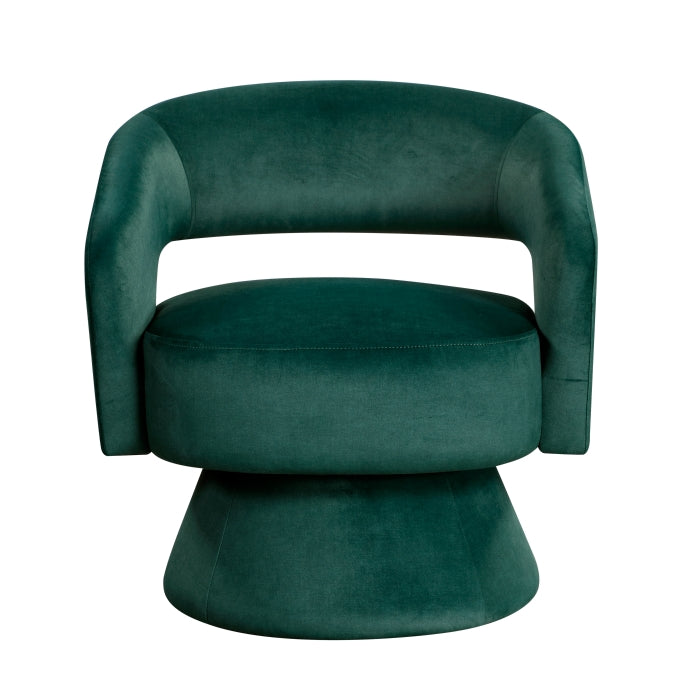 Lavon Green Velvet Swivel Chair