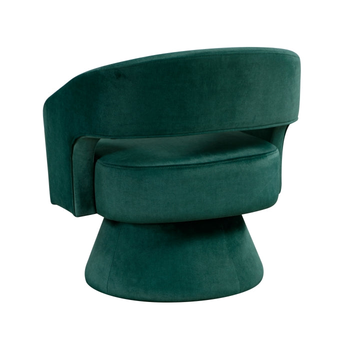 Lavon Green Velvet Swivel Chair