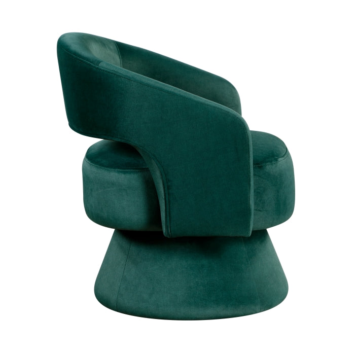 Lavon Green Velvet Swivel Chair