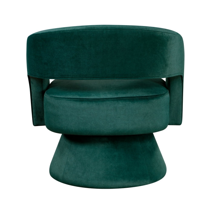 Lavon Green Velvet Swivel Chair