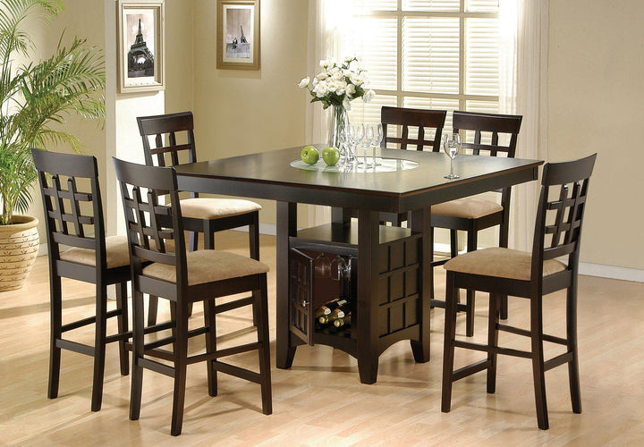 coaster-furniture-100438-s7-gabriel-7-piece-square-counter-height-dining-set-cappuccino