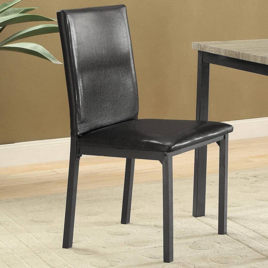 Coaster Furniture 100612 Garza Upholstered Dining Side Chair Black