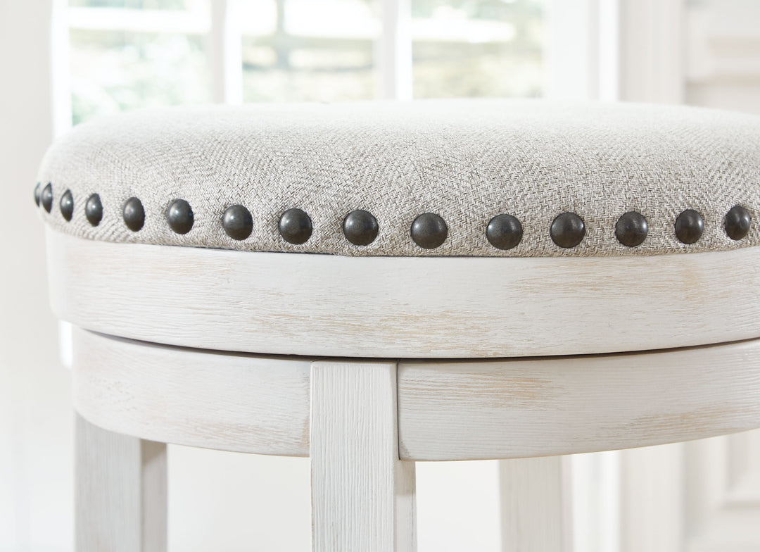 Valebeck - UPH Swivel Stool  - White / Black