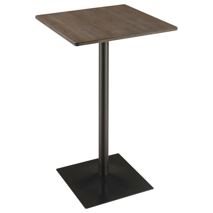 Coaster Furniture 100730 Cavalier Square 24-inch Pub Height Bistro Bar Table Dark Elm