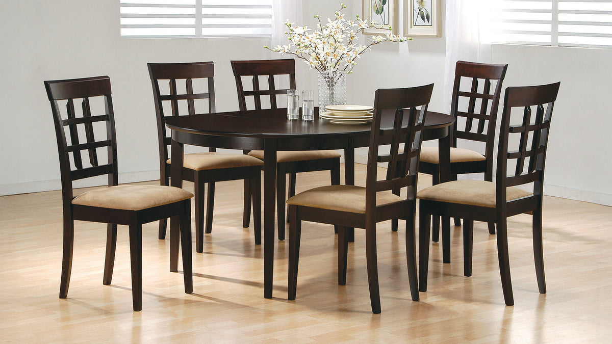 Gabriel - 7 Piece Extension Leaf Dining Table Set - Cappuccino