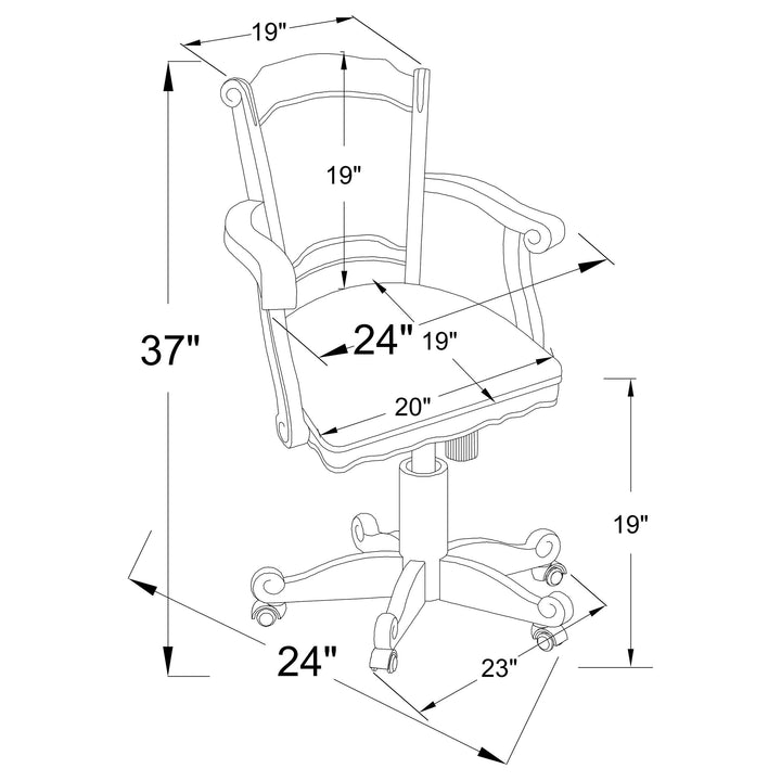 Coaster Furniture 224731KE-S5 Lucia 5-piece Eastern King Bedroom Set Beige and White