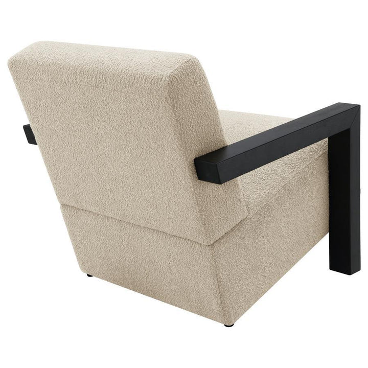 Fitzroy - Boucle Upholstered Accent Arm Chair - Latte