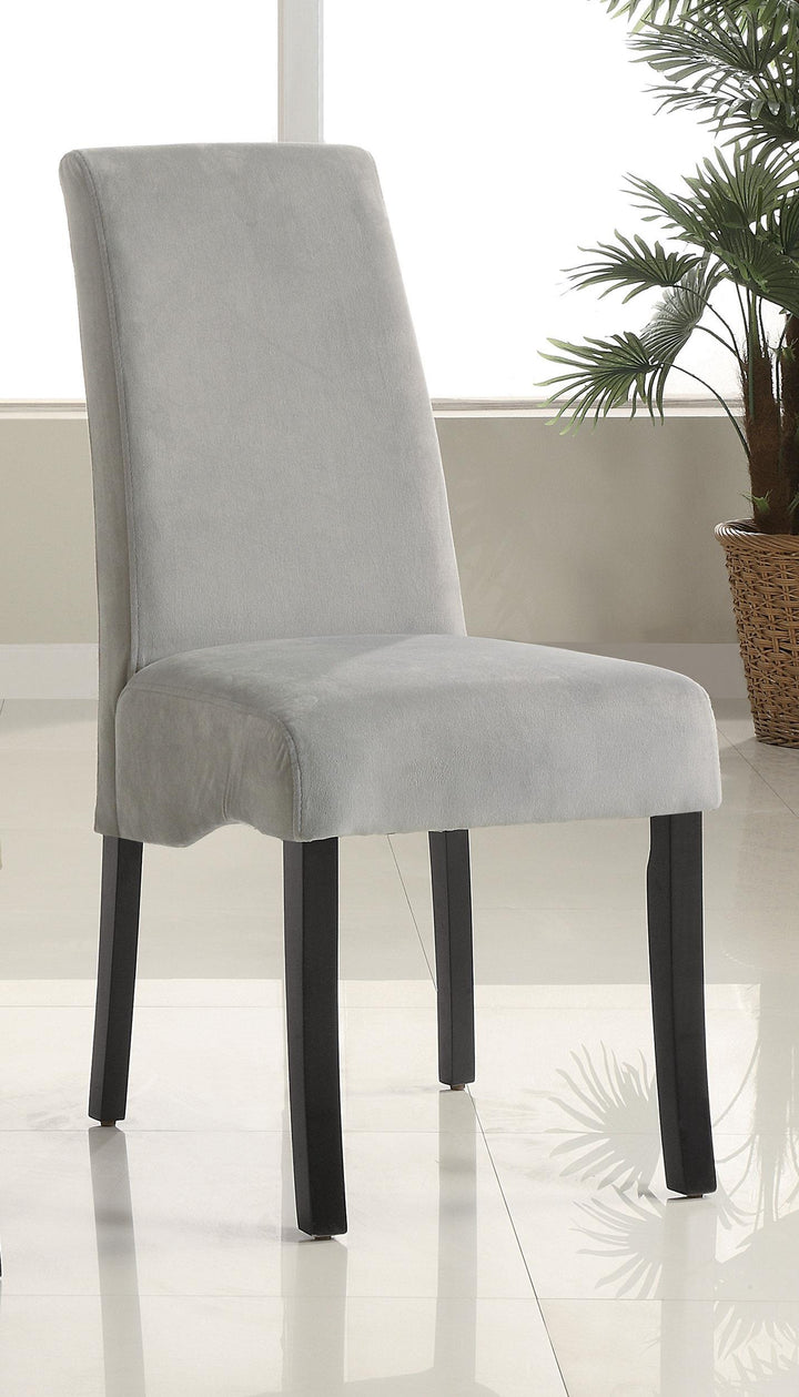 Coaster Furniture 102062 Stanton Velvet Upholstered Dining Side Chair Grey