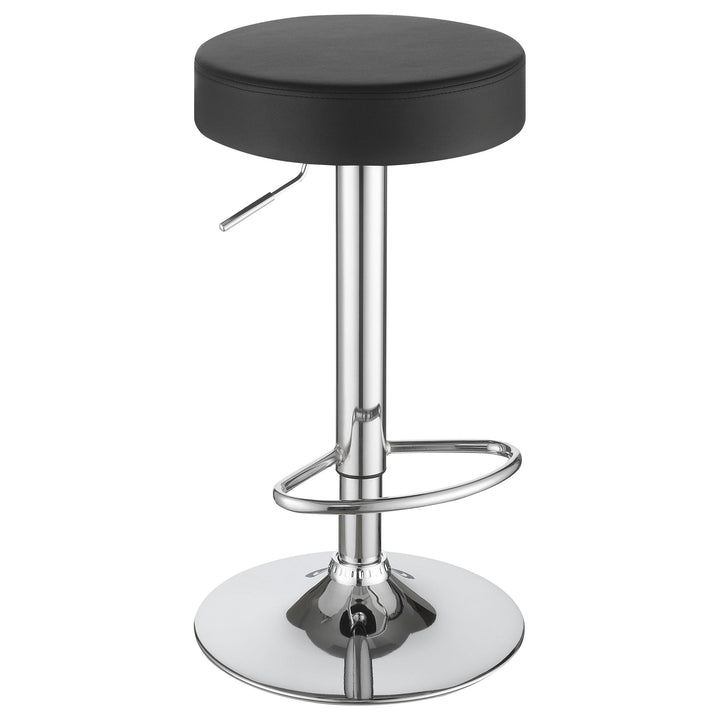 Coaster Furniture 102558 Ramses 29" Adjustable Bar Stool Chrome and Black