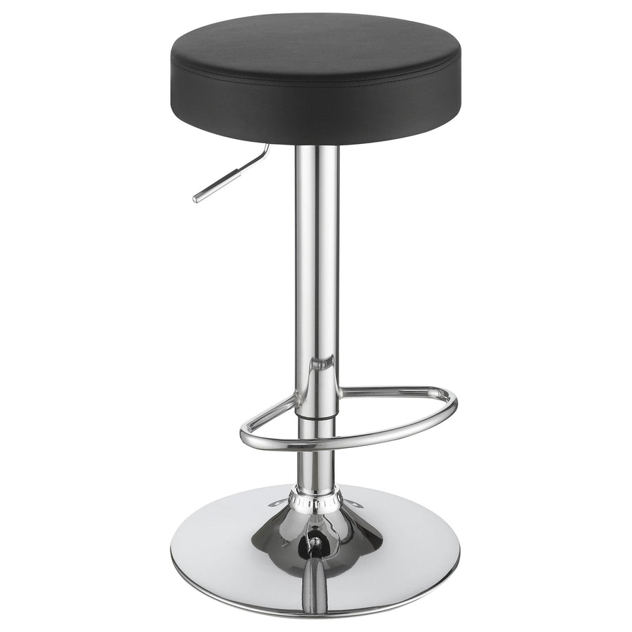 Coaster Furniture 102558 Ramses 29" Adjustable Bar Stool Chrome and Black