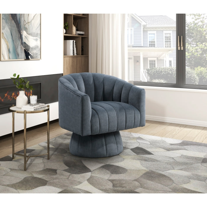 Britol Velvet Swivel Chair