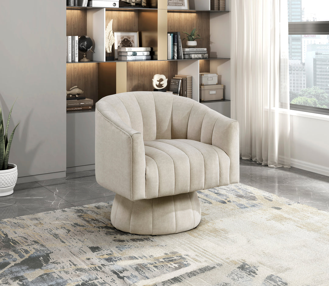 Britol Velvet Swivel Chair