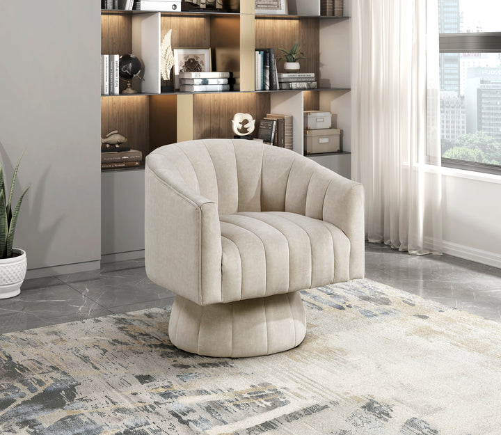 Britol Velvet Swivel Chair