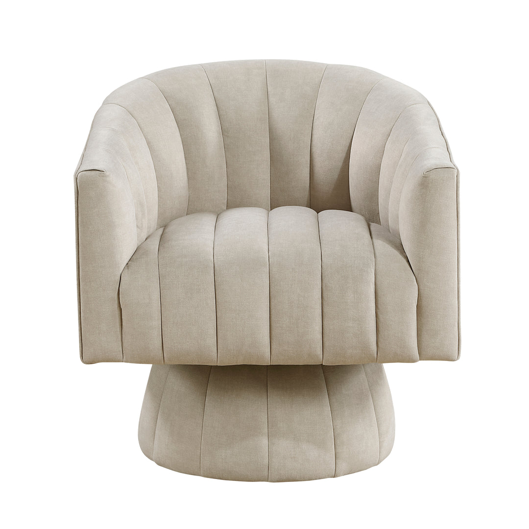 Britol Velvet Swivel Chair