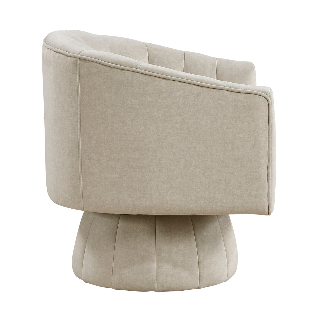 Britol Velvet Swivel Chair