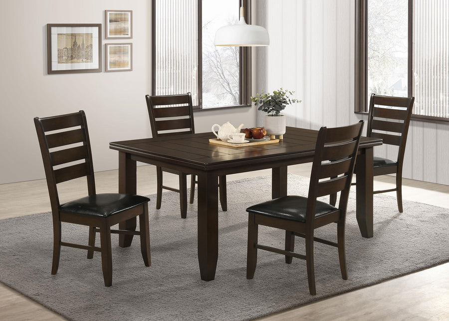 coaster-furniture-102721-s5-dalila-5-piece-rectangular-dining-table-set-cappuccino