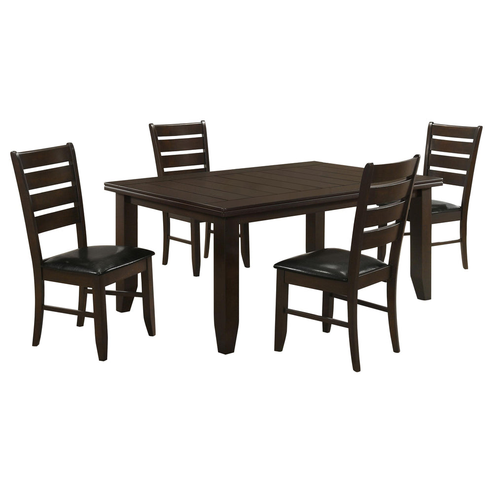 coaster-furniture-102721-s5-dalila-5-piece-rectangular-dining-table-set-cappuccino