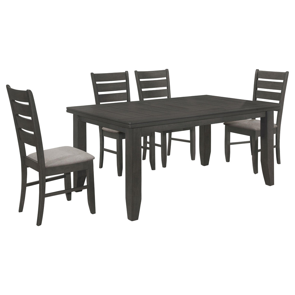 coaster-furniture-102721gry-s5-dalila-5-piece-rectangular-dining-table-set-dark-grey