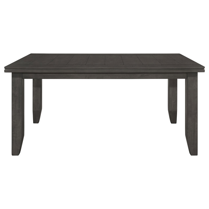 Dalila - Rectangular Wood Dining Table - Dark Gray