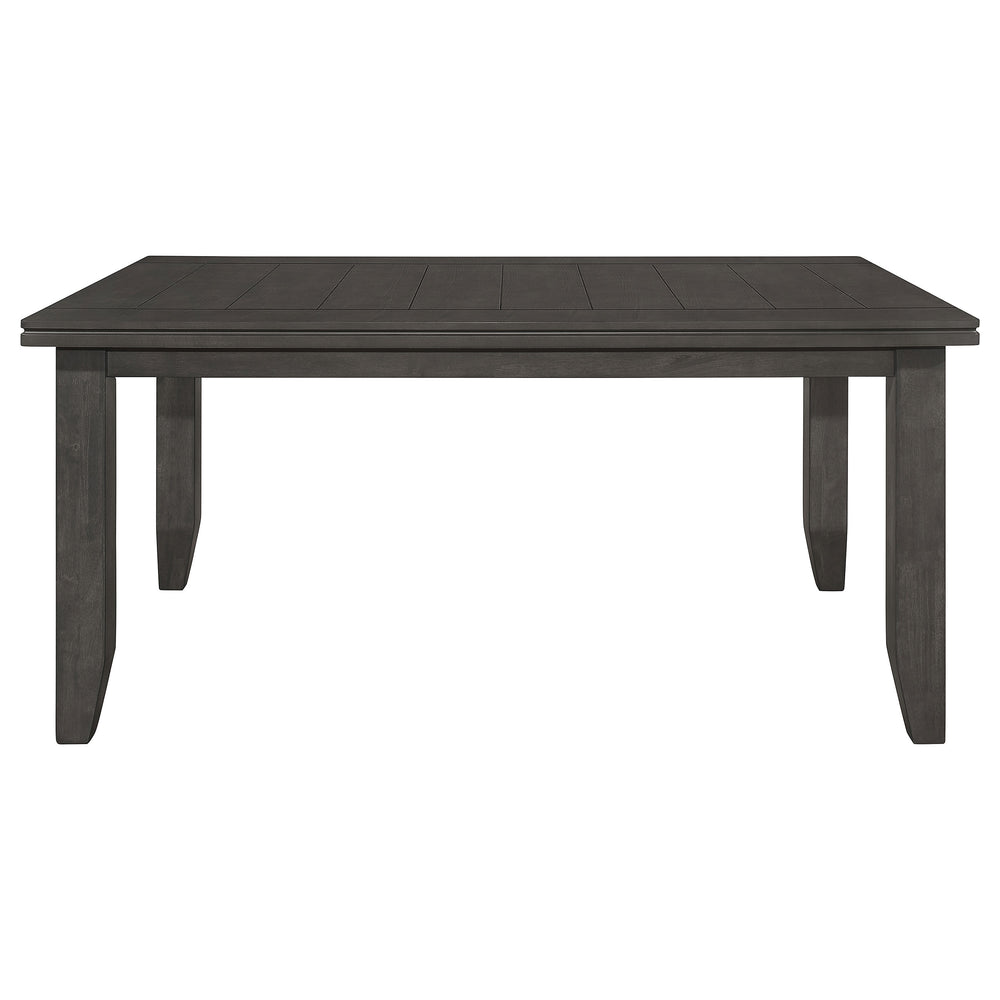Dalila - Rectangular Wood Dining Table - Dark Gray