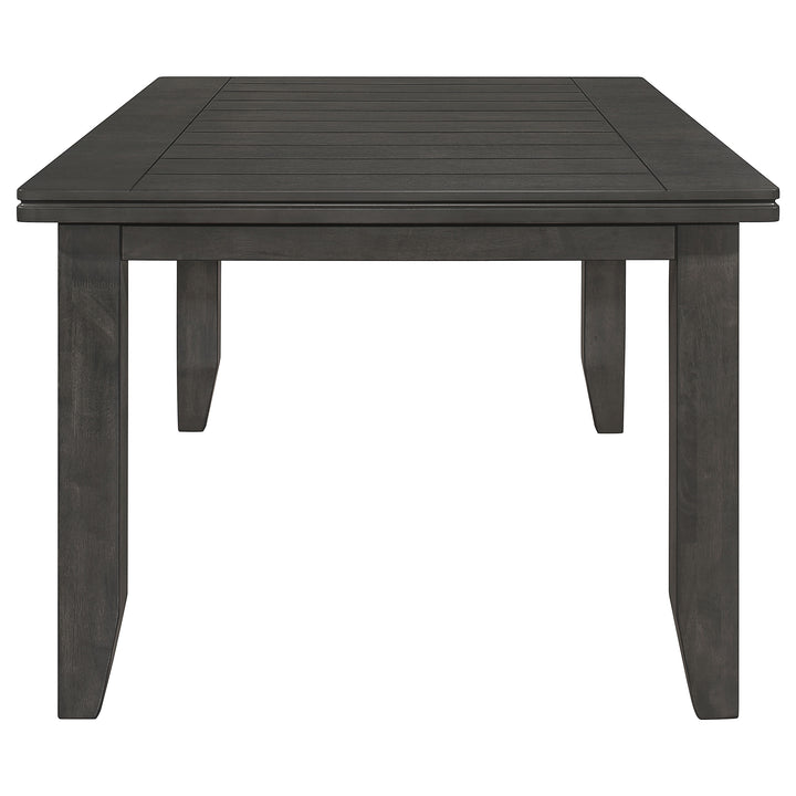 Dalila - Rectangular Wood Dining Table - Dark Gray