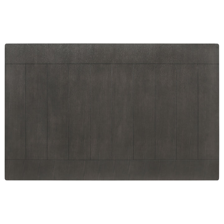 Dalila - Rectangular Wood Dining Table - Dark Gray