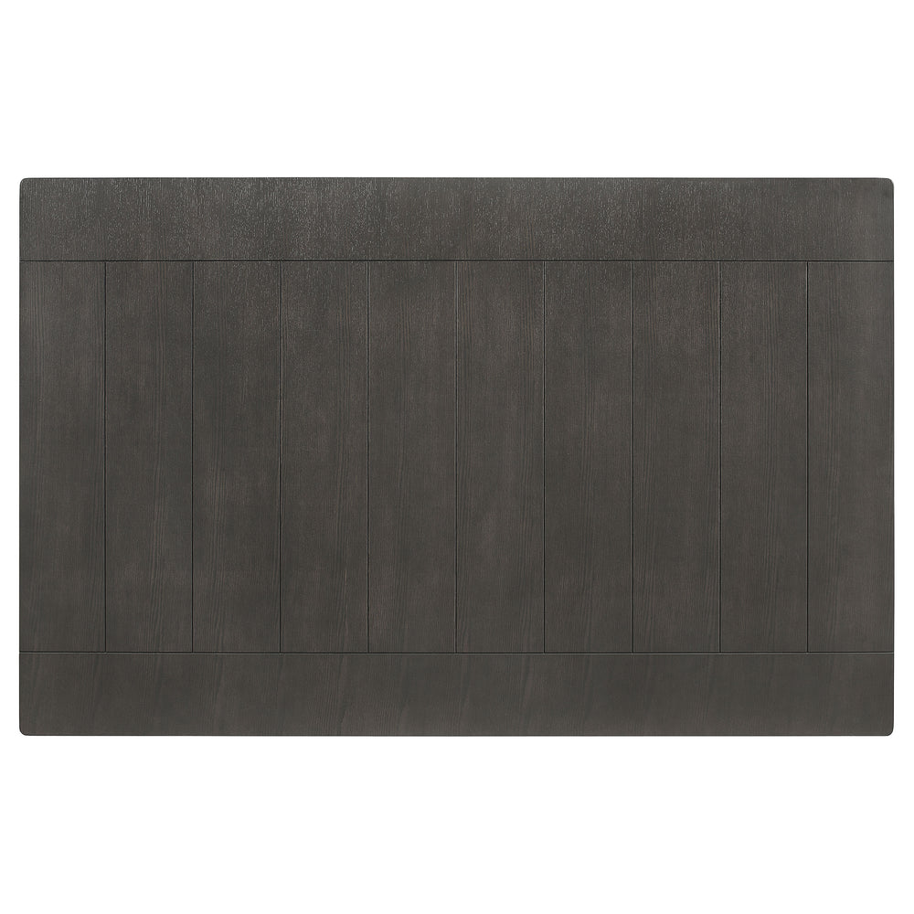 Dalila - Rectangular Wood Dining Table - Dark Gray