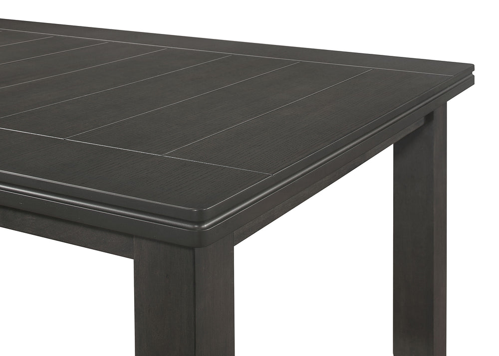 Dalila - Rectangular Wood Dining Table - Dark Gray