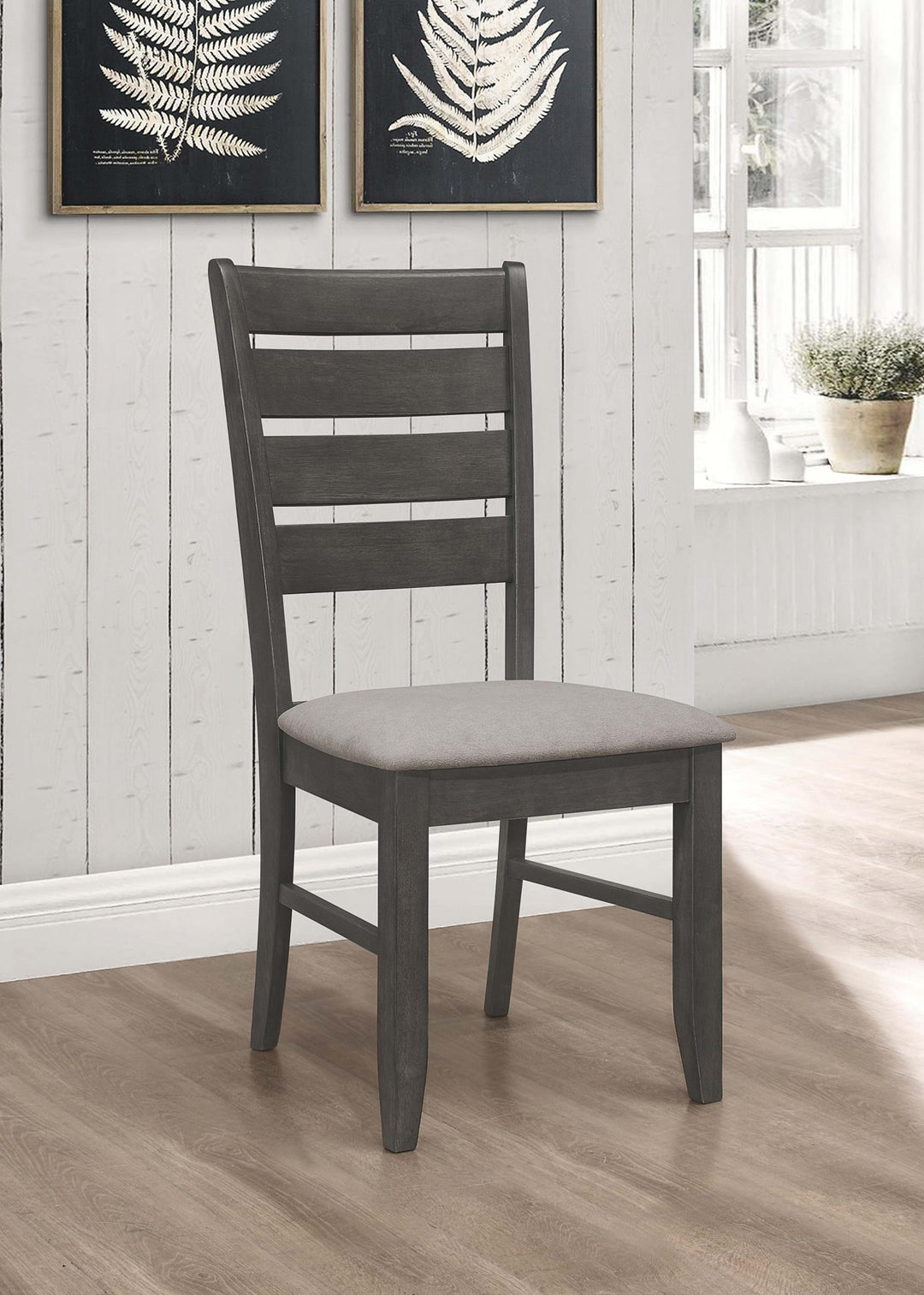 Coaster Furniture 102722GRY Dalila Wood Dining Side Chair Dark Grey