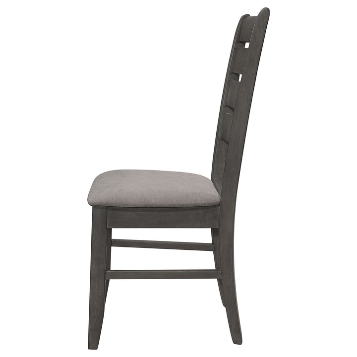 Dalila - Wood Dining Side Chair (Set of 2) - Dark Gray