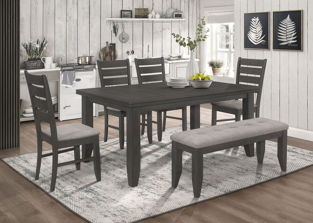 Dalila - Wood Dining Side Chair (Set of 2) - Dark Gray