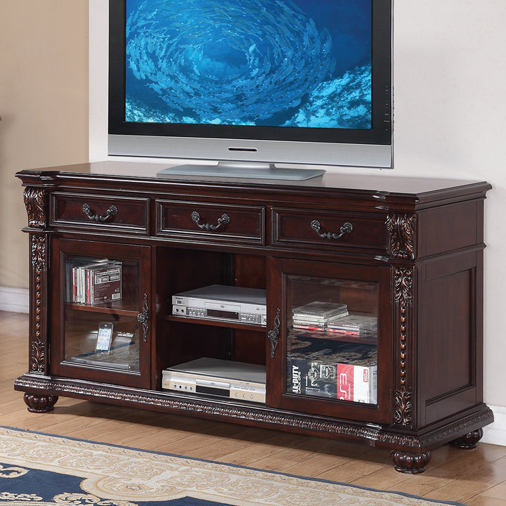 Anondale Tv Stand in Cherry
