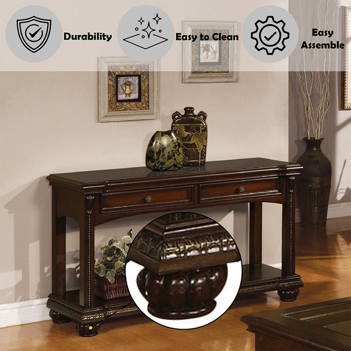 Anondale Sofa Table in Cherry Finish