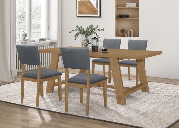 coaster-furniture-104171-s5-sharon-5-piece-rectangular-dining-table-set-brown