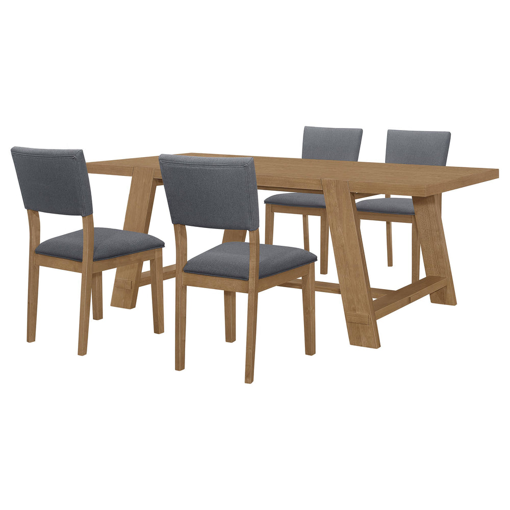 coaster-furniture-104171-s5-sharon-5-piece-rectangular-dining-table-set-brown