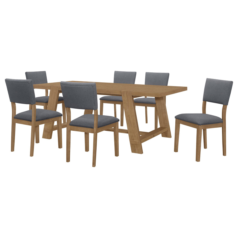 coaster-furniture-104171-s7-sharon-7-piece-rectangular-dining-table-set-brown