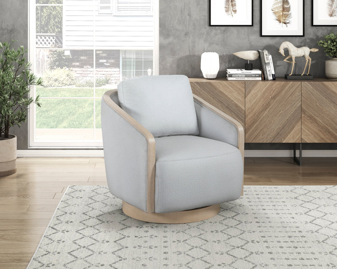 Hugo Gray Swivel Chair