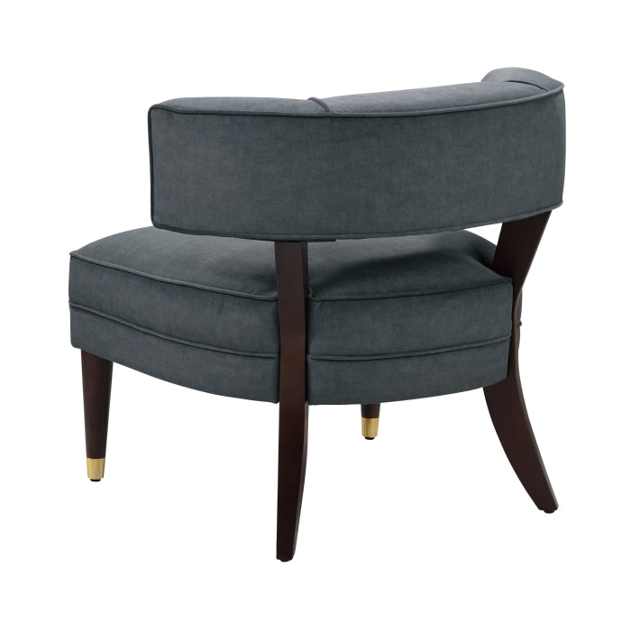 Wilson Dark Gray Velvet Accent Chair