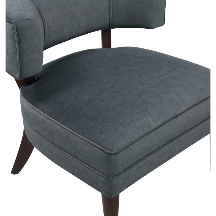Wilson Dark Gray Velvet Accent Chair