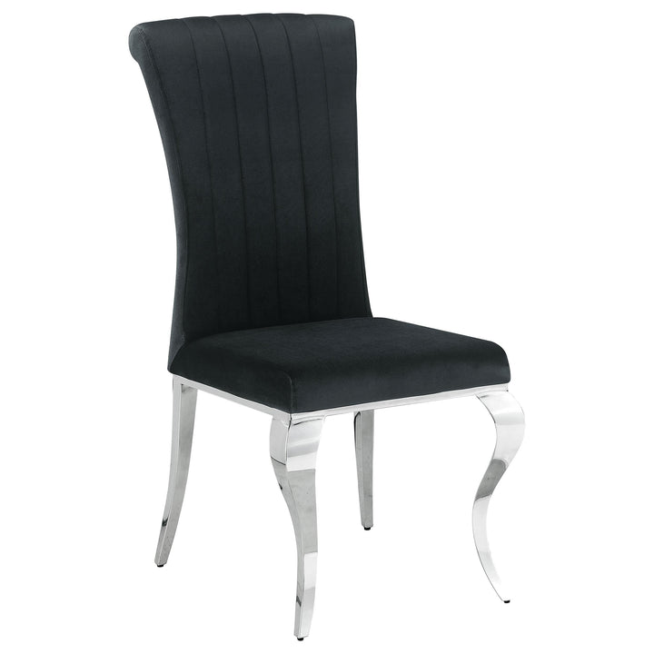 Coaster Furniture 105072 Betty Velvet Upholstered Dining Side Chair Black