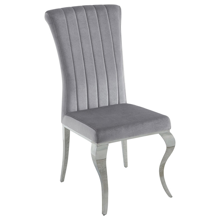 Coaster Furniture 105073 Betty Velvet Upholstered Dining Side Chair Grey