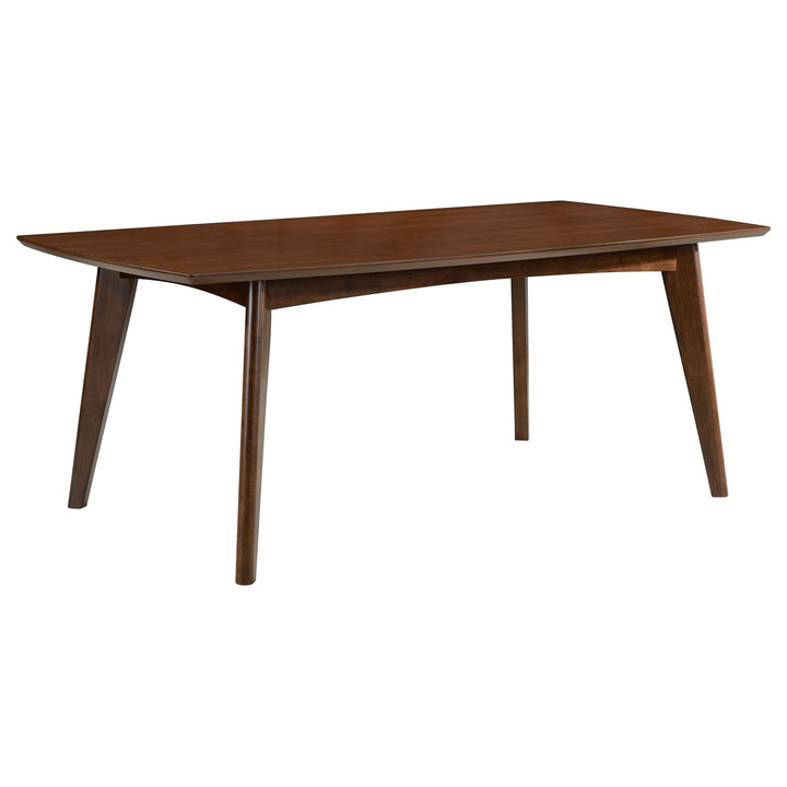 Malone - 7 Piece Rectangular Dining Table Set - Dark Walnut