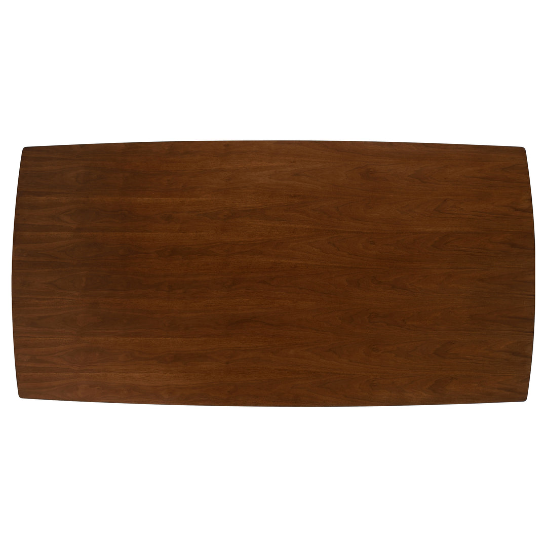 Malone - 7 Piece Rectangular Dining Table Set - Dark Walnut